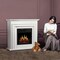 Edendirect 36.17'' 1500W heater, 7 flame brightness, overheat protection, remote control electric fireplace M1804A-WHITE+M1804C - alternate 7